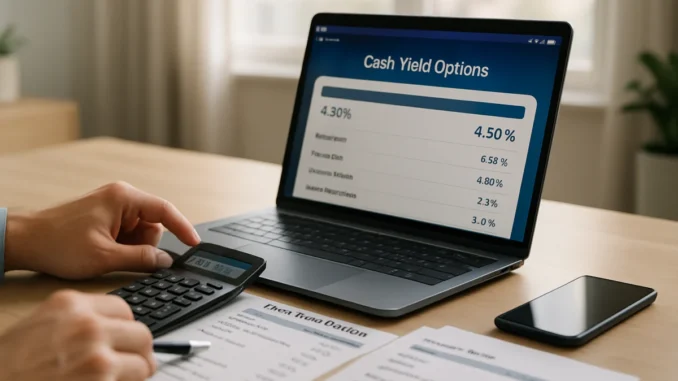 Cash Yields Ease as Savers Still Find 4% Options